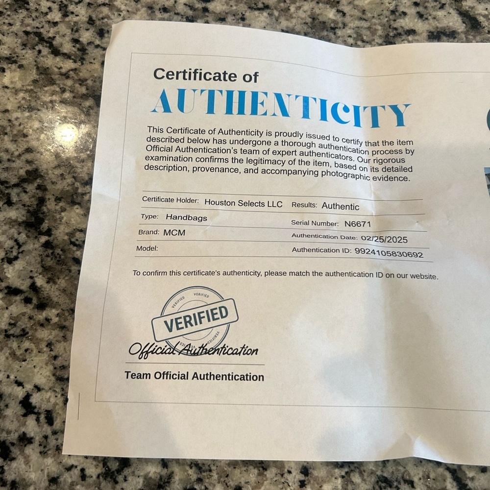 MCM Logo Monogram Tote Bag - Picture 8 of 16